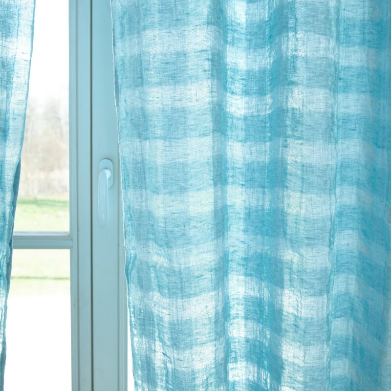 KORI Curtain light blue 8 KORI Curtain light blue, pure linen