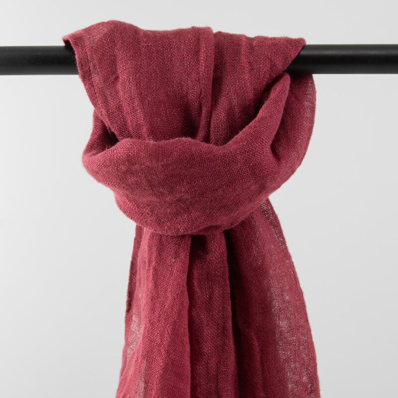 FINO Shawl bordo 5 FINO Shawl warm brown, pure linen