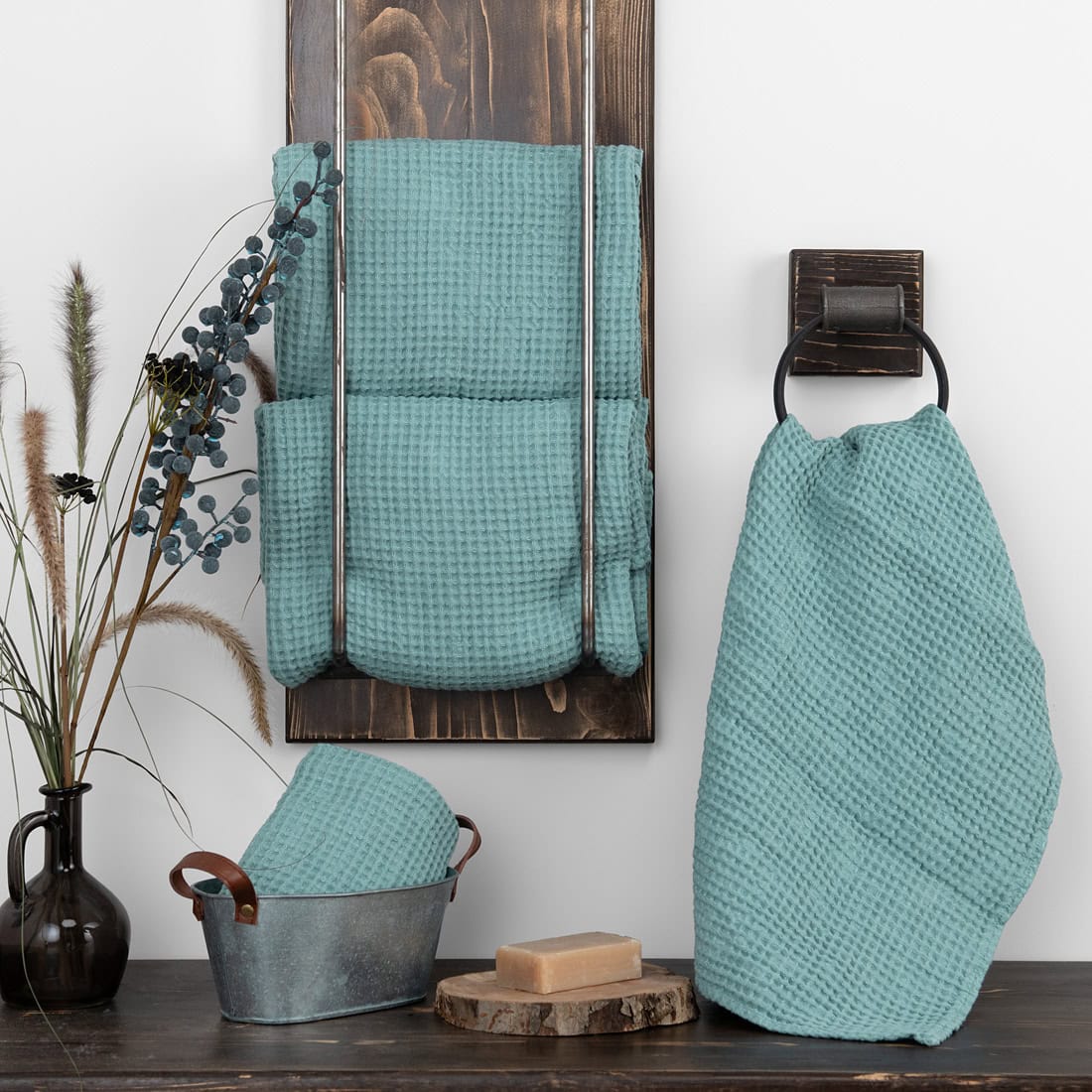 BINGO Bath towel aquamarine