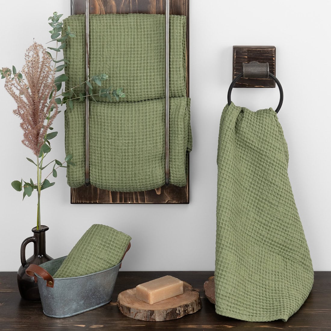BINGO Bath towel green